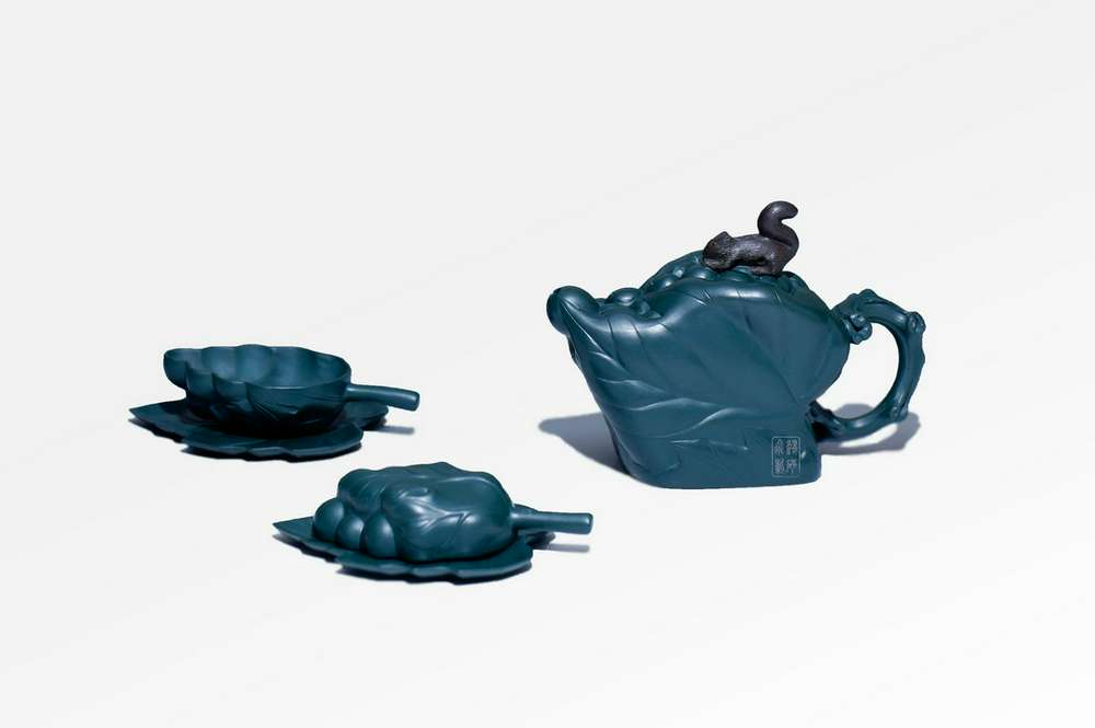 松鼠葡萄茶具